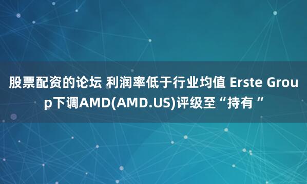 股票配资的论坛 利润率低于行业均值 Erste Group下调AMD(AMD.US)评级至“持有“